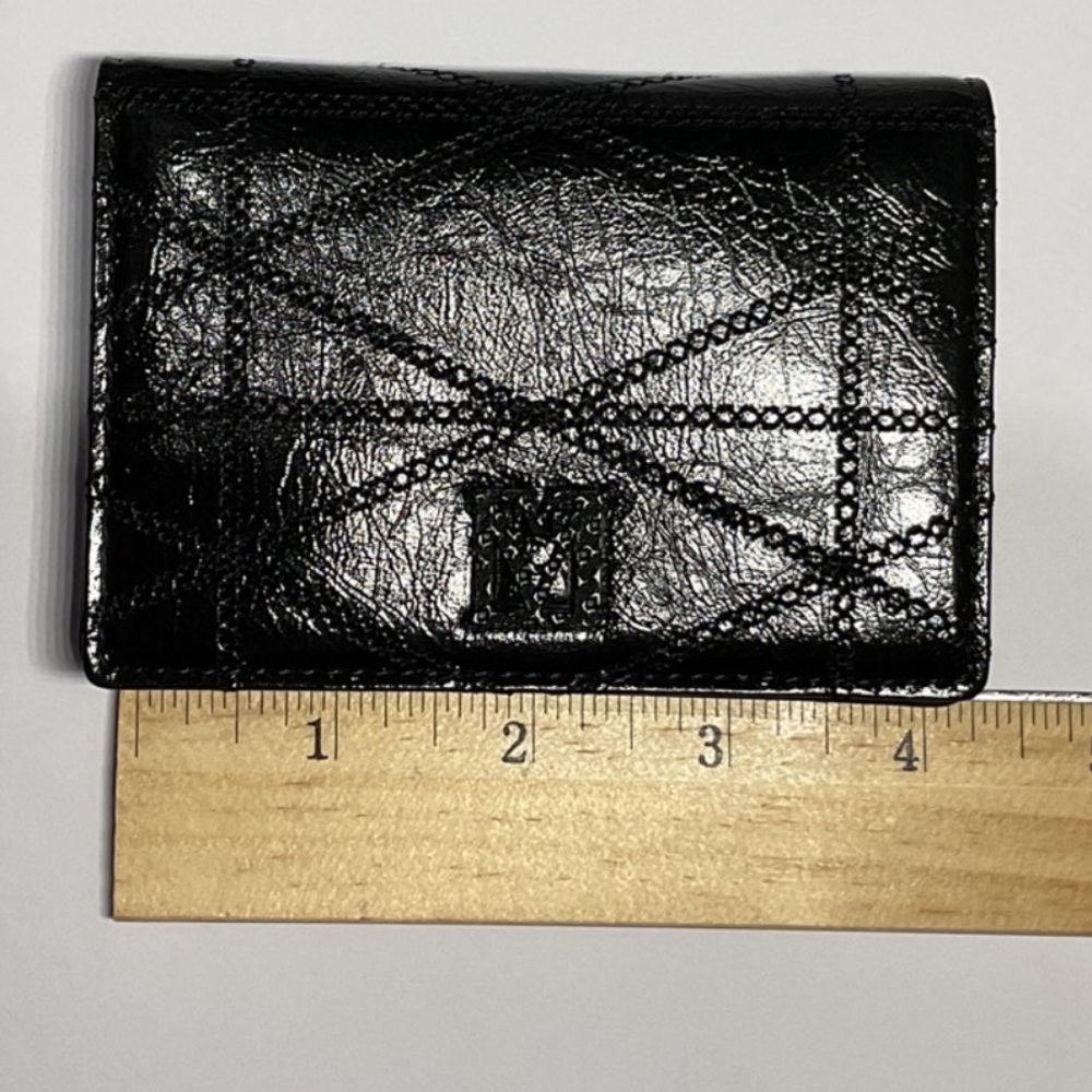 MCM Travia Quilted Card Wallet In Crushed Black Leather NWT Full Inclusion - Picture 9 of 10